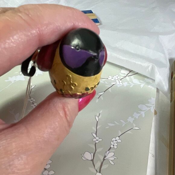 VTG Tracy Porter hand painted bird ornament - Picture 7 of 7